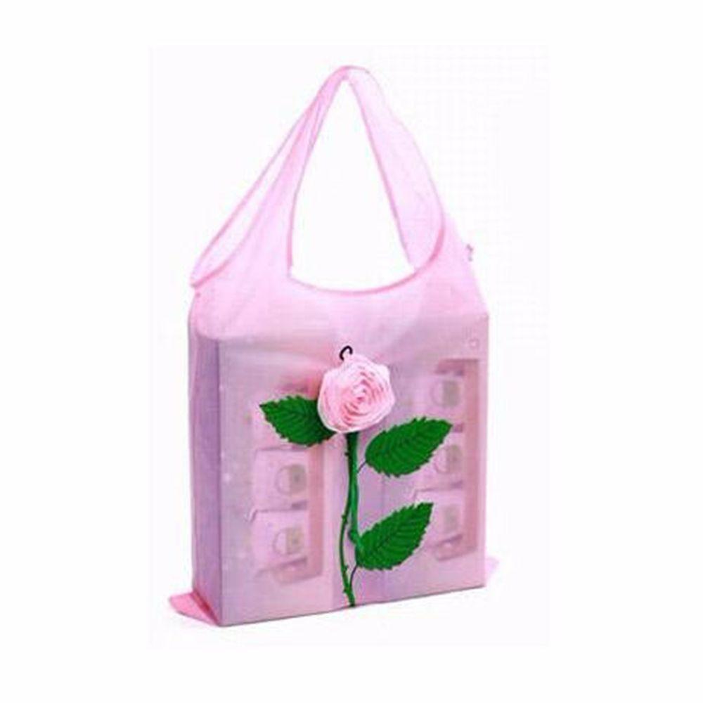 Przechowywanie Eco wielokrotnego użytku Travel Spożywczy Składane zakupy Rose Flower Storage