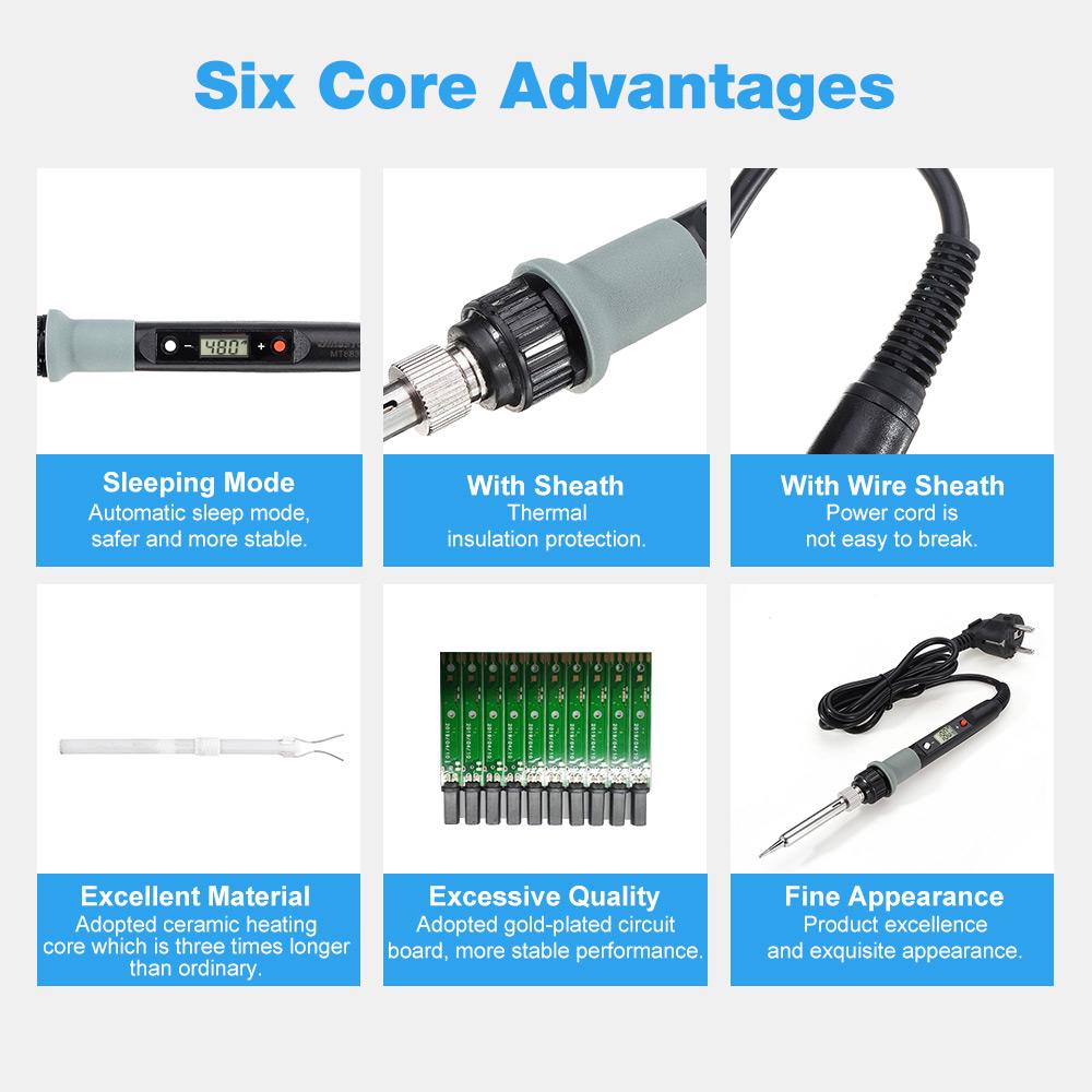 MUSTOOL MT883 80W Electric Solder Iron Station Adjustable Temperature MUSTOOL MT883 80W Electric Solder Iron Station Adjustable Temperature