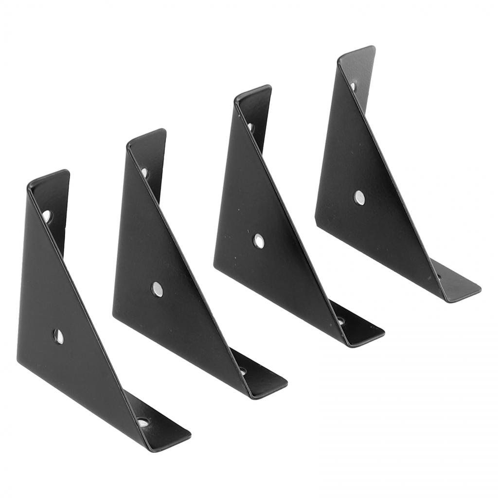 Black/White Corner Brackets Heavy Iron Triangular Reinforcement