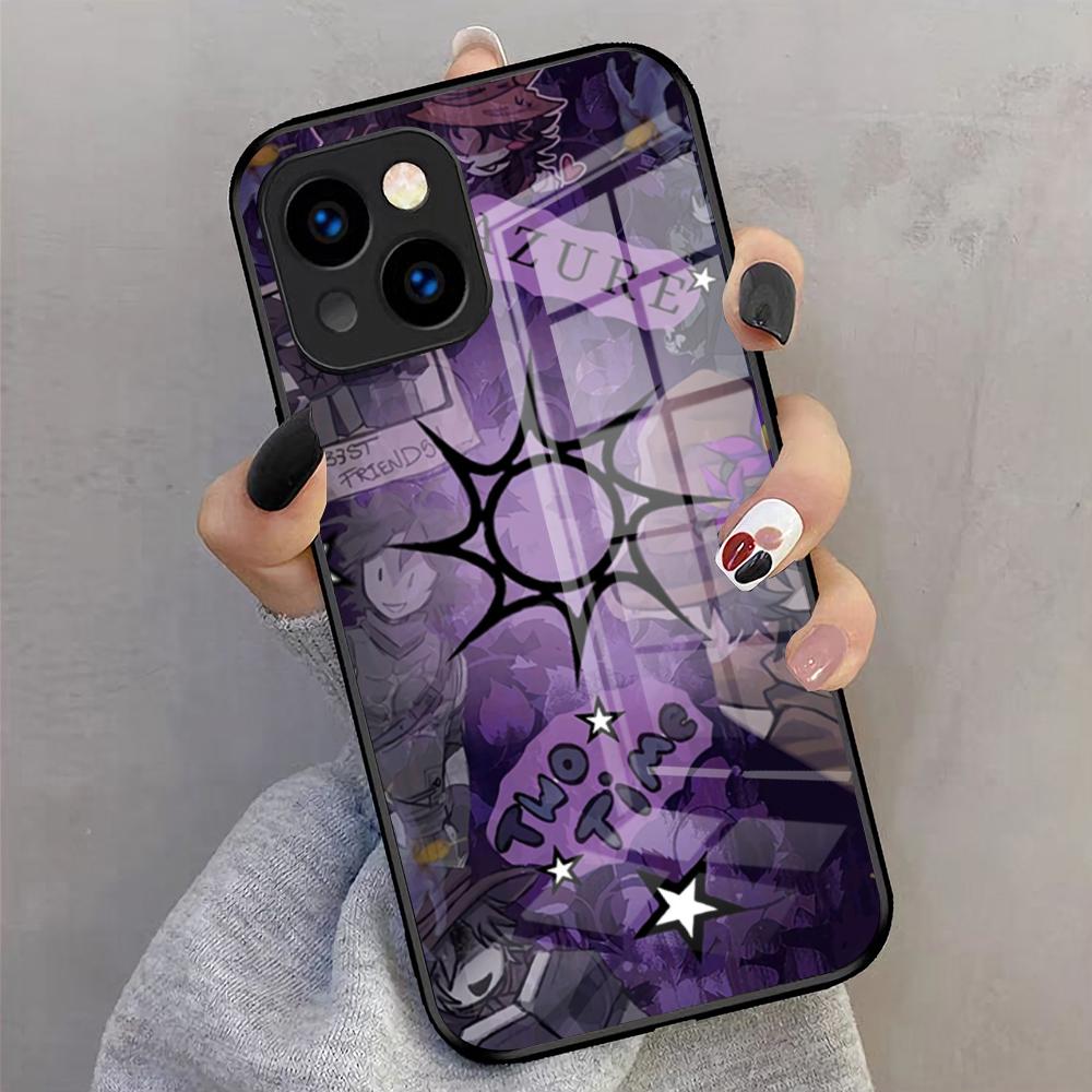 A-Azuretime Two Time A-Azure Phone Case For IPhone 17 Pro Max 16 15 14 Pro Max 13 11 X Xs Xr 8 7Plus Glass Cover