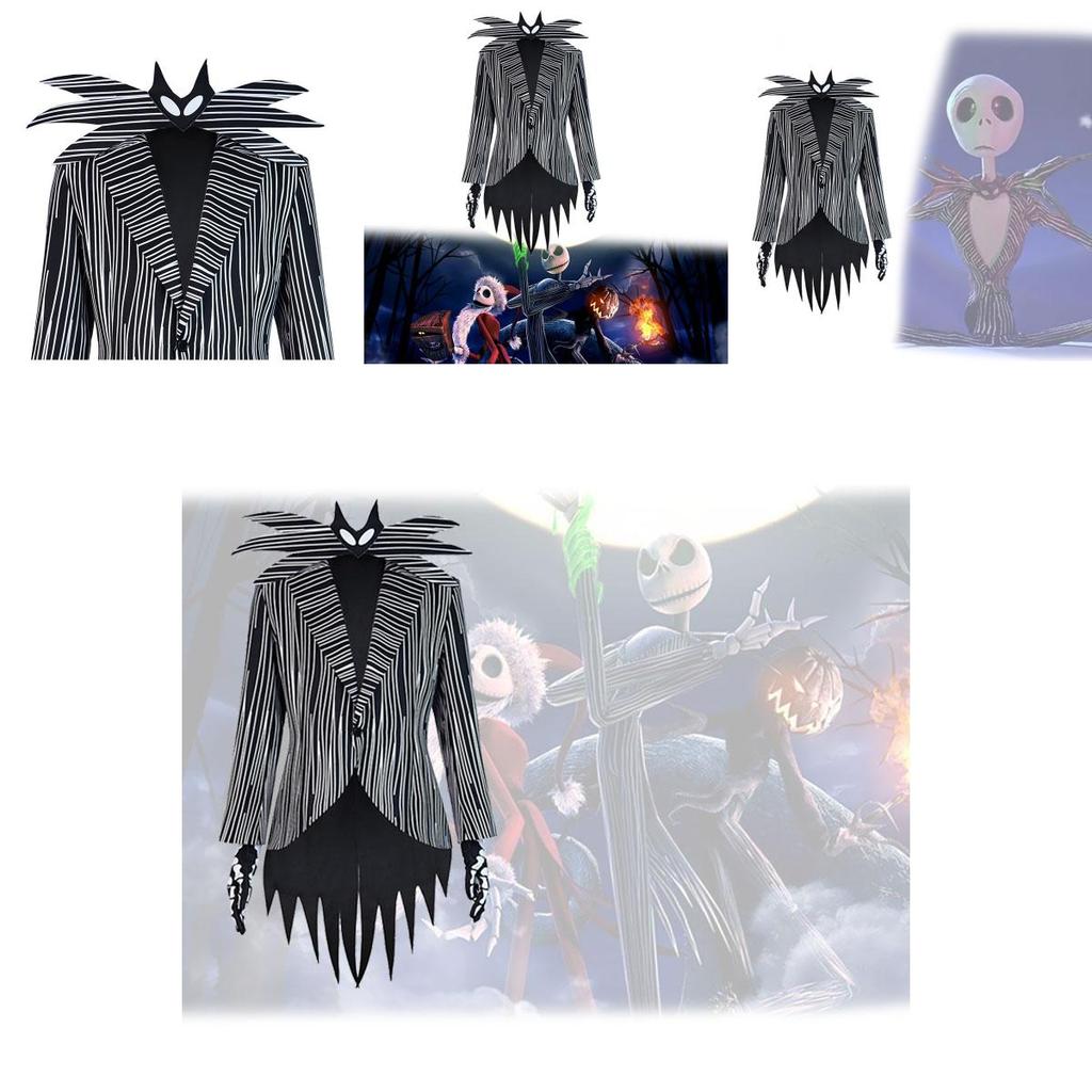Jack Skellington Cosplay Costume For Men And Women, Perfect For Halloween And Christmas Parties, Xs-xxxl Sizes Available