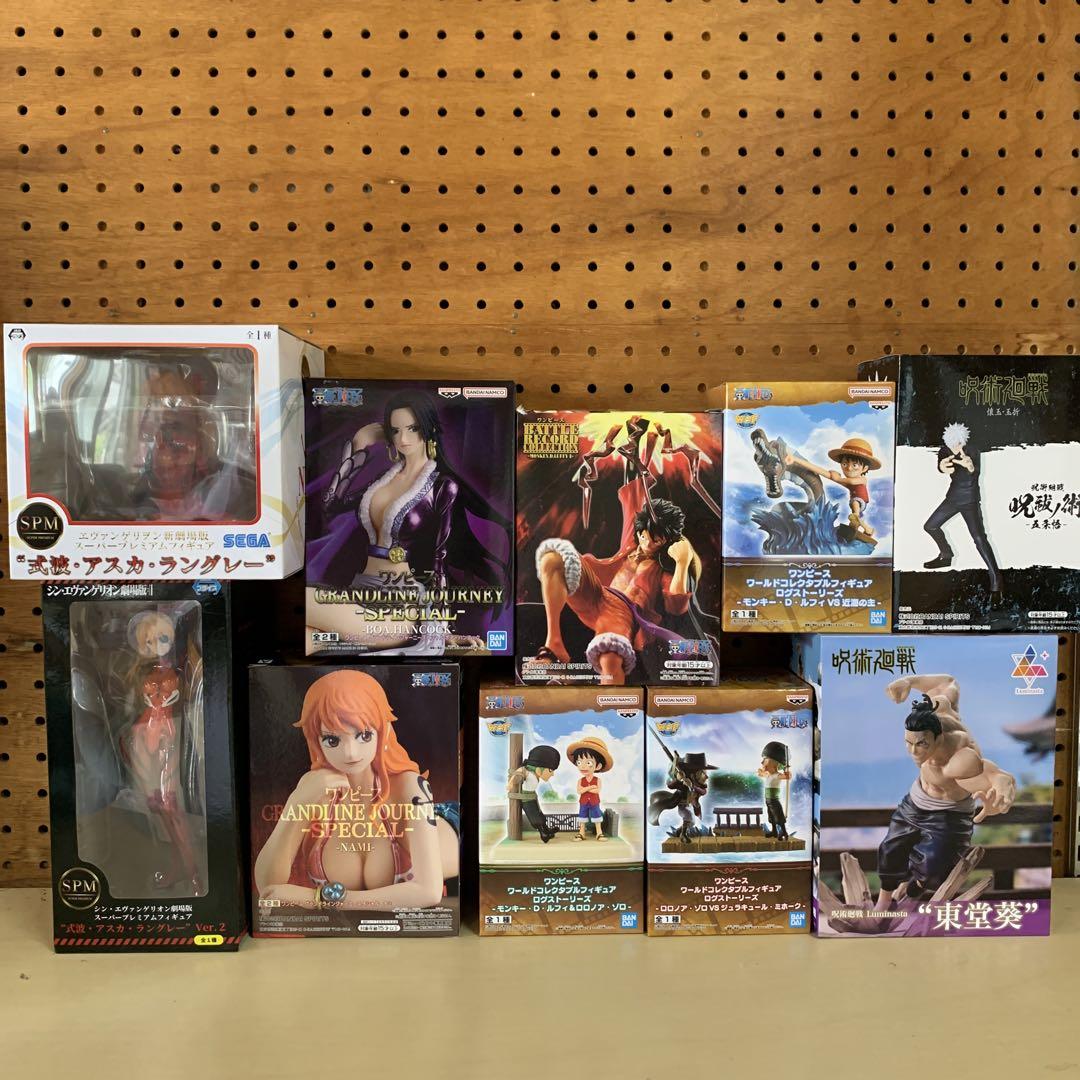 

[USED] One Piece & Evangelion & Jujutsu Kaisen Figure Set (10 pieces)