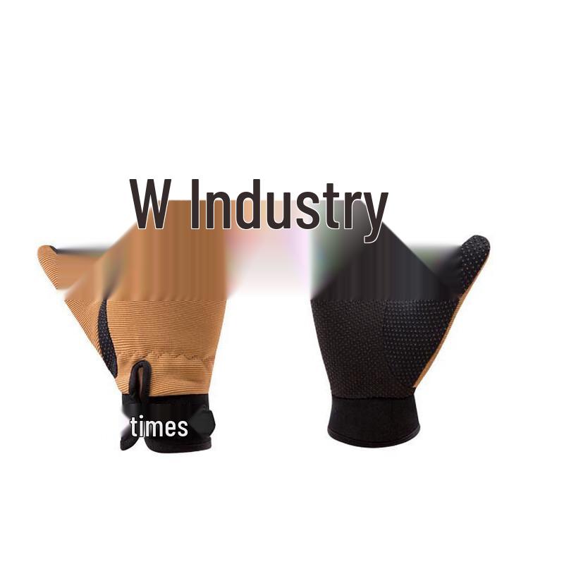 Long Zhan Tactical Half-Finger Gloves - Unisex, Sand, 3-Pack