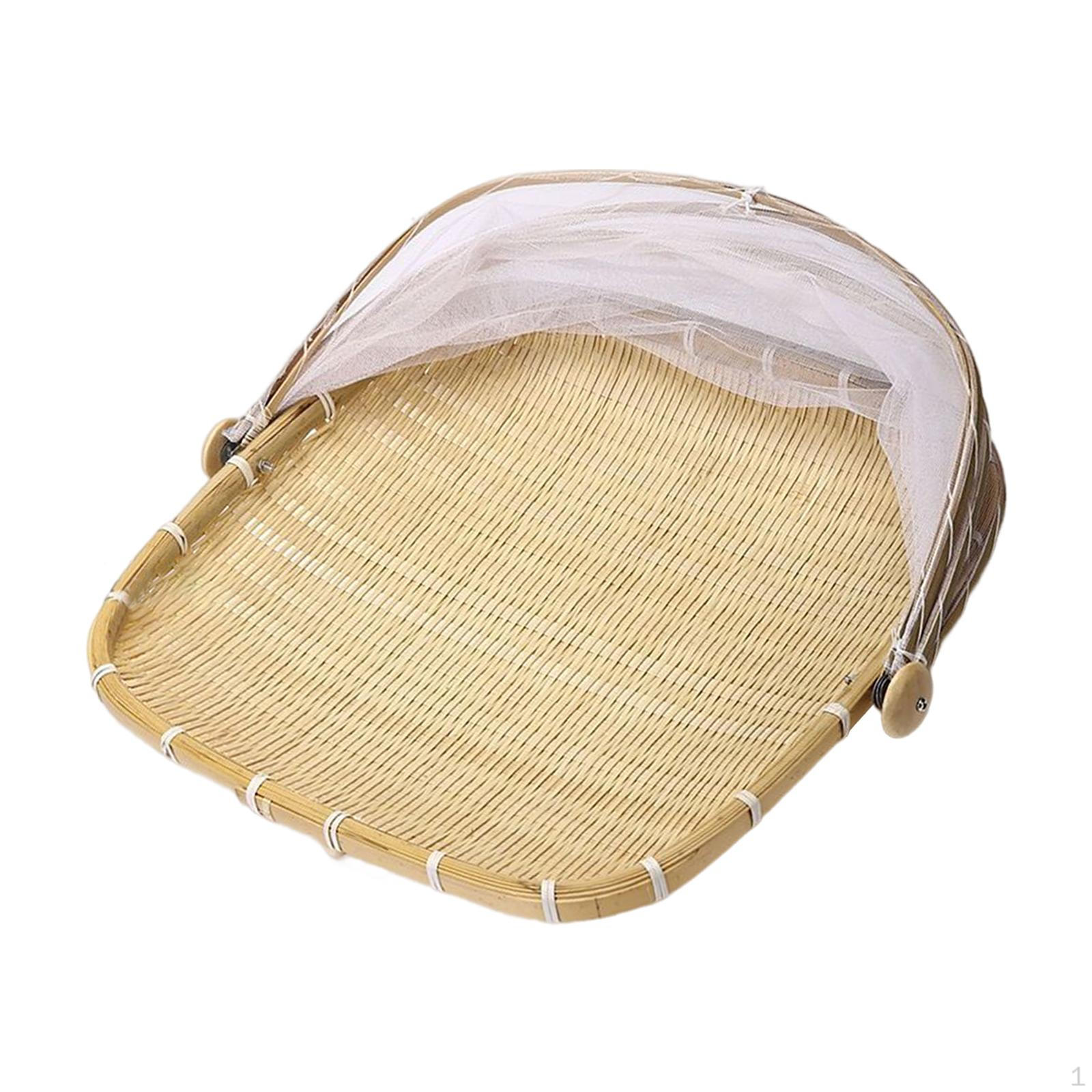 

Бамбуковий кошик-кришка для їжі для обіду на свіжому повітрі L