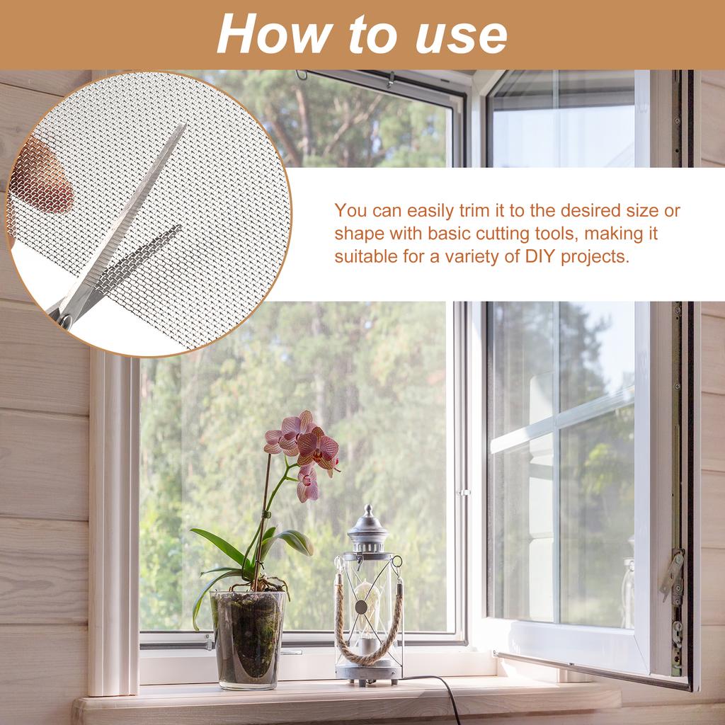 1pcs 20 Mesh 304 Stainless Steel Woven Wire Mesh Screen Filter Screen Wire Mesh Filter Sheet