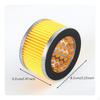 Componente filtro compressore d'aria, Silenziatore per riduzione del rumore, Filtrazione efficiente, Giallo Garage