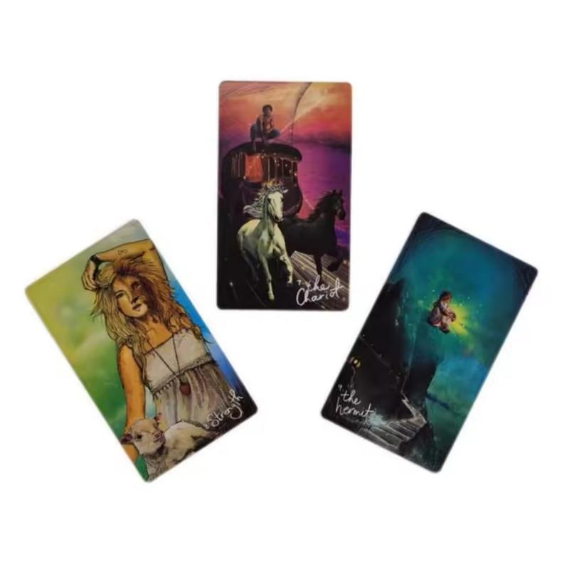 The Light Seers Tarot-Tischkarte, Orakel-Wahrsagespiel, Deck, Party-Astrologiekarten, Orakelkartenspiel für Frauen und Mädchen, Tarotkarten
