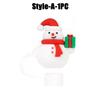 1-100PCSChristmasStraw DustCap 10mm Glass Straw Stopper Universal Water Bottle Reusable Cup Cover Accessories Holiday Party Gift