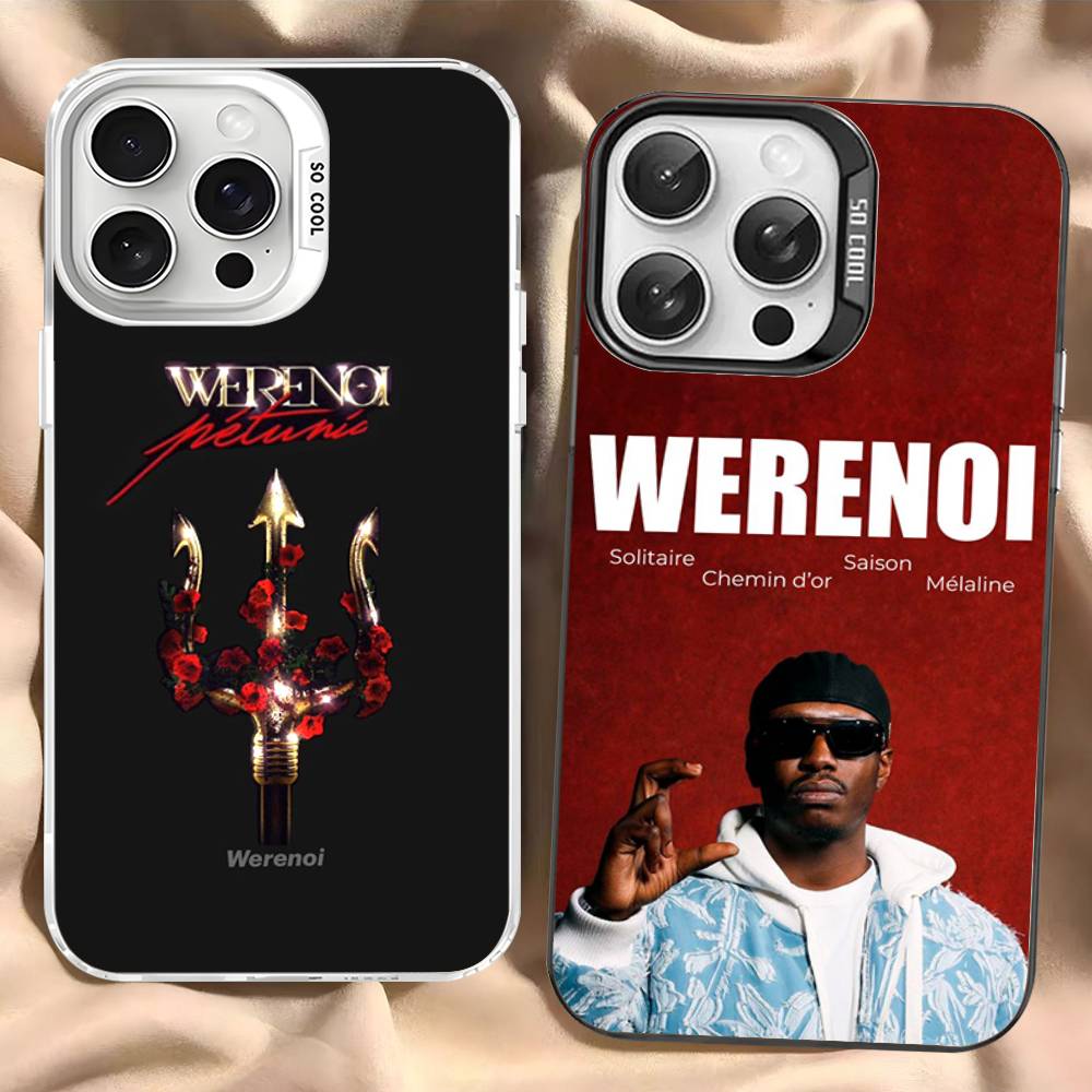 Rap W-WerenoiES Phone Case For IPhone 17 16 15 14 13 12 11 Pro Max Plus Color Silver Cover