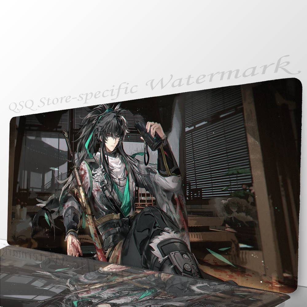 

Qiuyuan Anime W-wuthering Waves Mousepad Non-slip Suitable For Office Computers Laptops E-sports Game Desk Mats XXL Keyboard LockEdge700x300x2mm