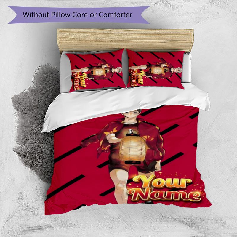 3pcs Shinsuke Kita Cover Set - Personalized Name, HD Printed Bedding with 1 Cover and 2 Pillowcases - Perfect for Home Decor, Easy Care