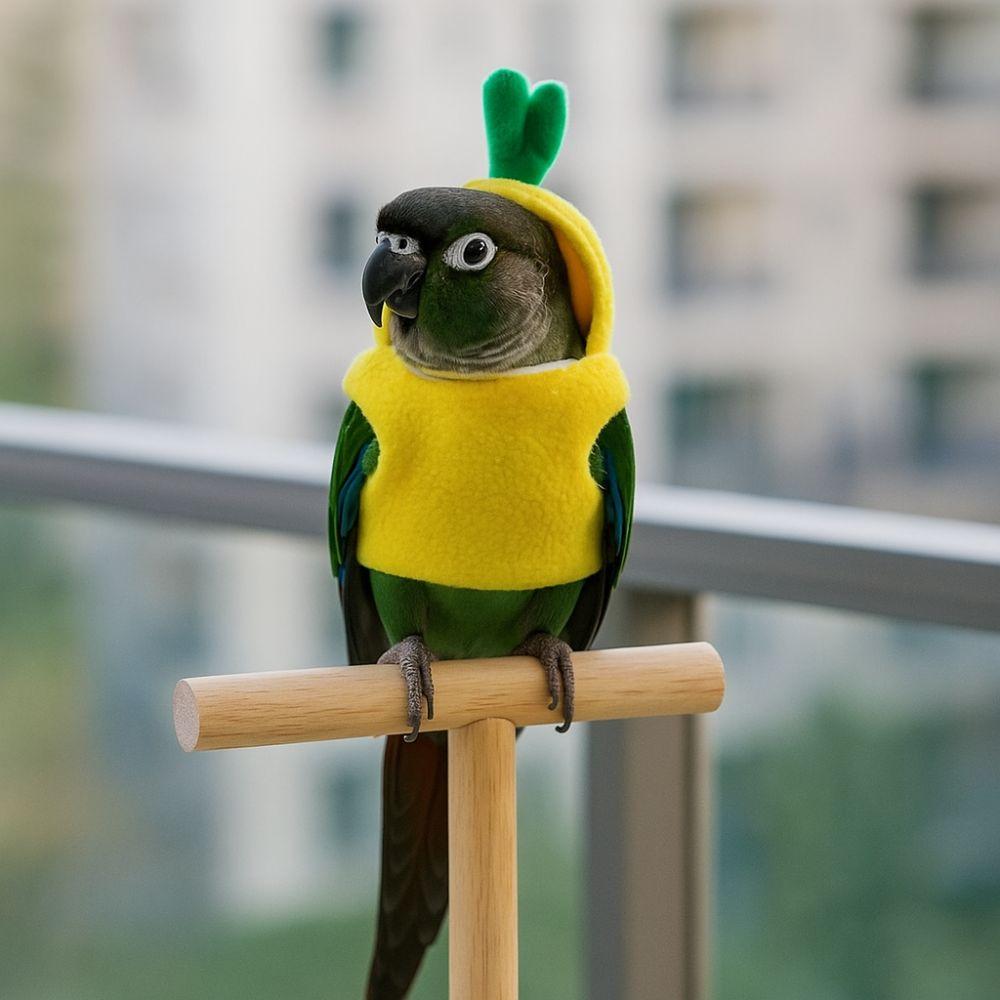 Windproof Bird Transform Clothing Soft Parrot Flight Suit Cute Pineapple Bird Clothes Pet Show