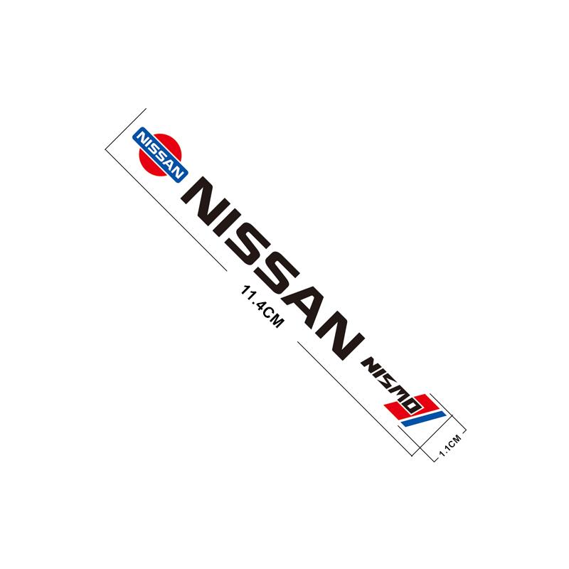 4 szt. Naklejki z emblematami samochodowymi Naklejki na lusterka wsteczne i wycieraczki Akcesoria do Nissan GTR NISMO Qashqai Patrol X-trail Tiida Navara Sylph