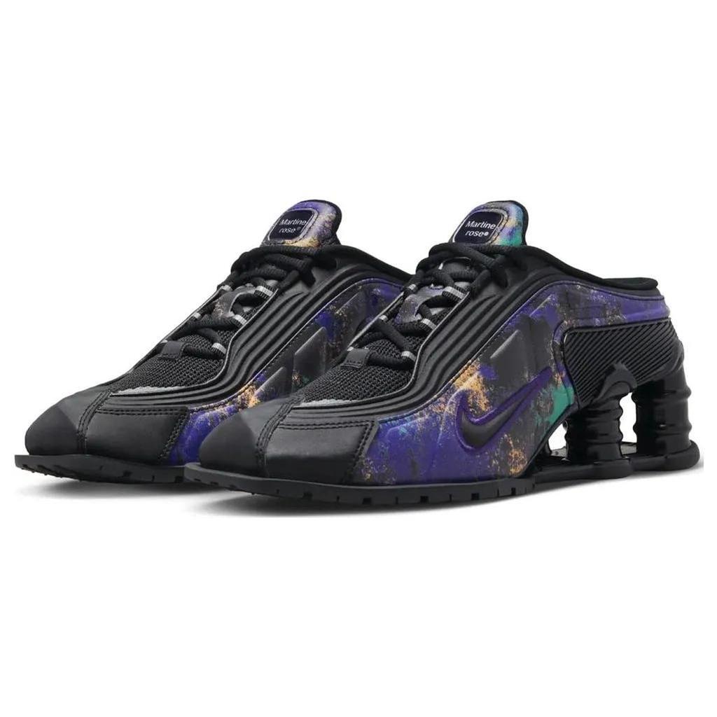 Nike Womens Shox Mule MR4 'Eggplant' (women's sizes) Black / Eggplant / Metallic Silver Casual Shoes DQ2401 003