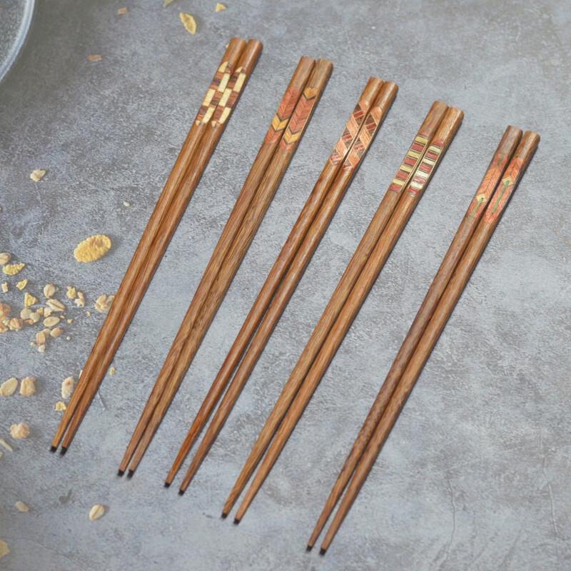 Ru Han Cartoon Wooden Chopsticks Set