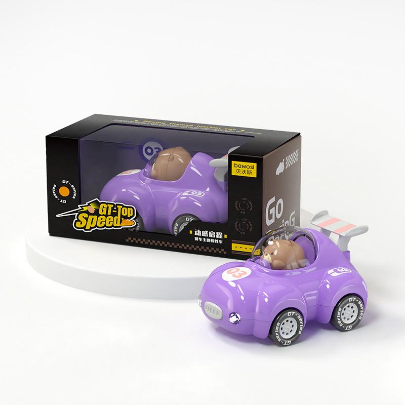 

Детская инерционная машина с фарами, гоночный автомобиль для медведя, загорится, модель игрушечной машинки для мальчиков и девочек 13.49 фиолетовый