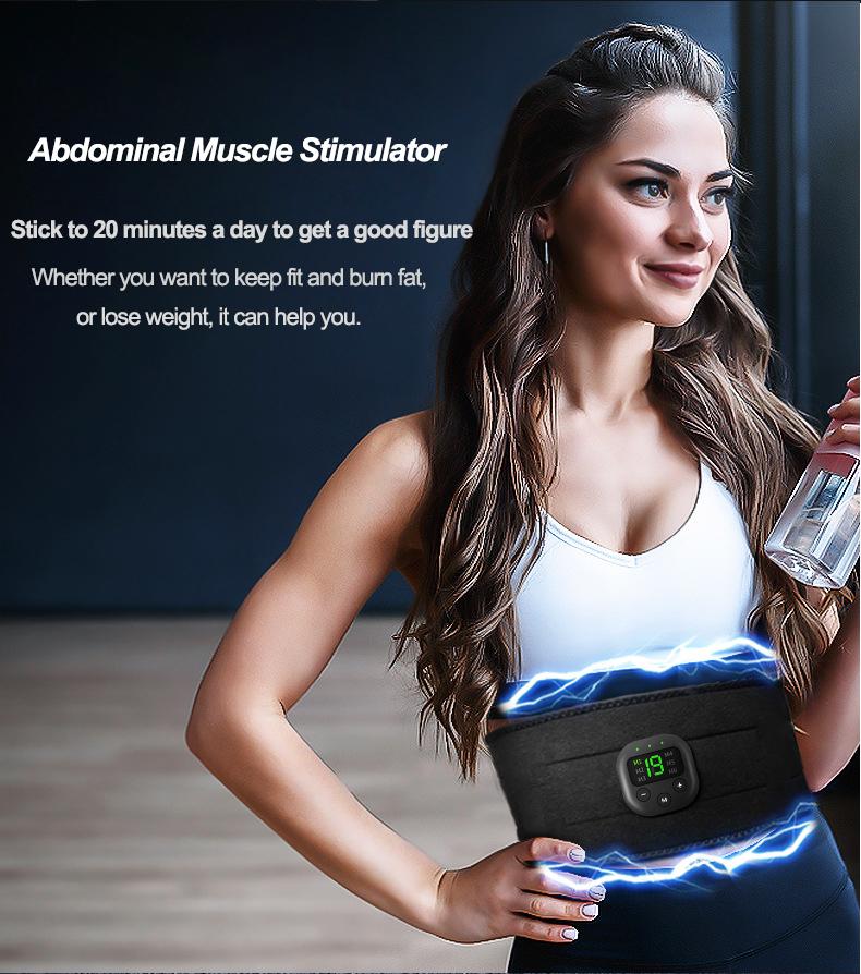Durable And Safe Waist Massager Usb Charging Electric Arm Hip Leg Trainer Weight Loss Shaping Fitness Massager Equipment Portable Shaper Belt