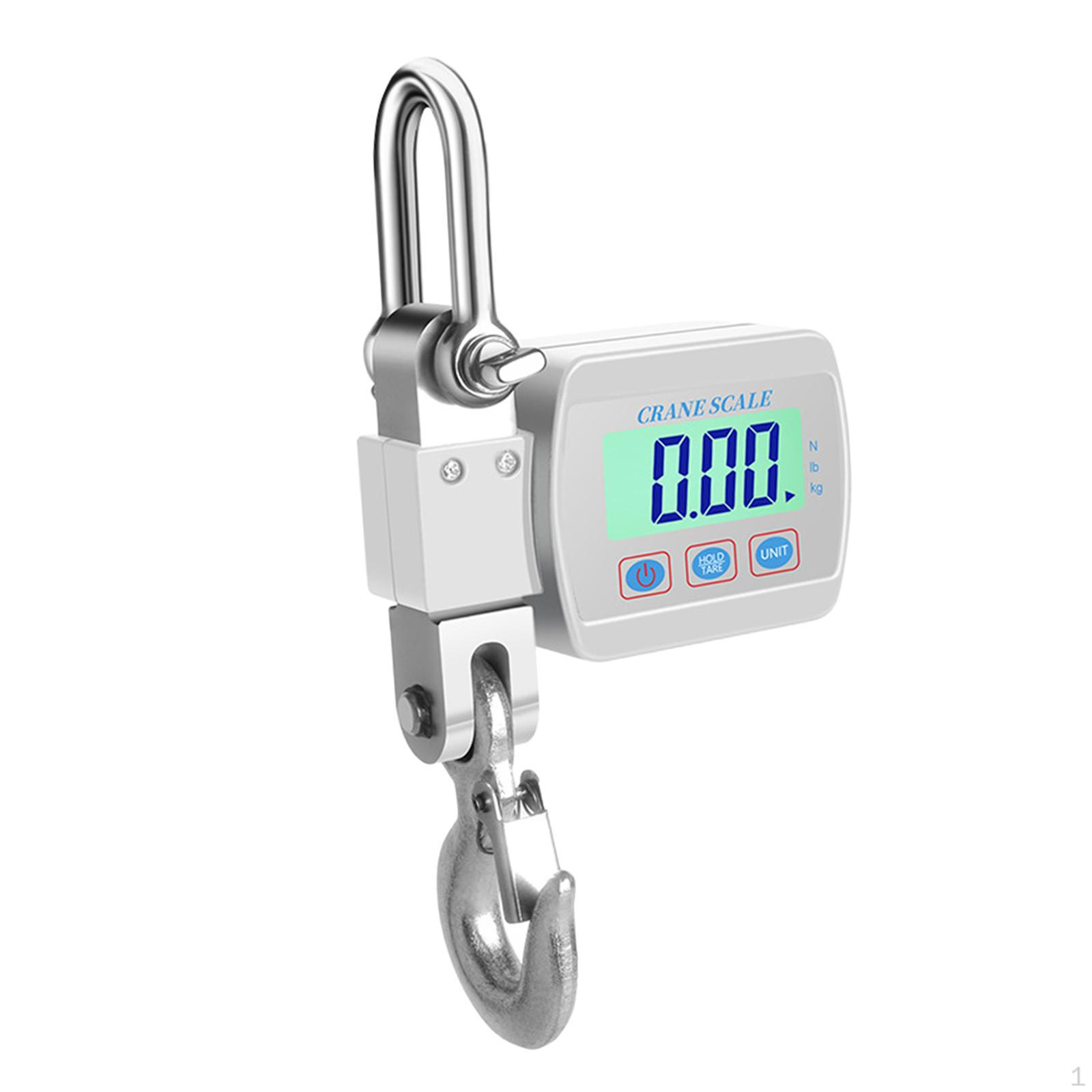 

1000 промышленные цифровые крановые весы, дисплей, 3-позиционное переключение для сельскохозяйственных задач, прочный алюминий белый