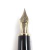 Excellent MONTBLANC Fountain Pen Meisterstck Classic Cap Type Black Gold 14K Mens Used