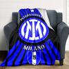 1pc Internazionale Milano Blanket, Gift, for Men and Women, Soft Blanket, Good for Sofa Bed Couch Travel, Lightweight Flannel Blanket