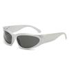 New Y2K Sports Punk Sunglasses Women Men Square Goggle Luxury Brand Sun Glasses UV400 Colorful Mirror Fashion Eyewear