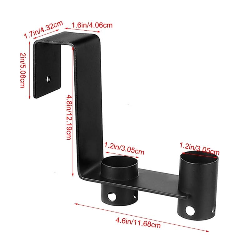 2pcs Pool Tool Hangers for Fences Railings Securely Hold On Brushes Vacuums Poles and Accessories Rustproof Designs