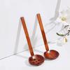 Noodles Soup Spoon Strainer Kitchen Ladles Soup Spoon Wood Serving Spoons Cooking Utensils with Long Straight Handle