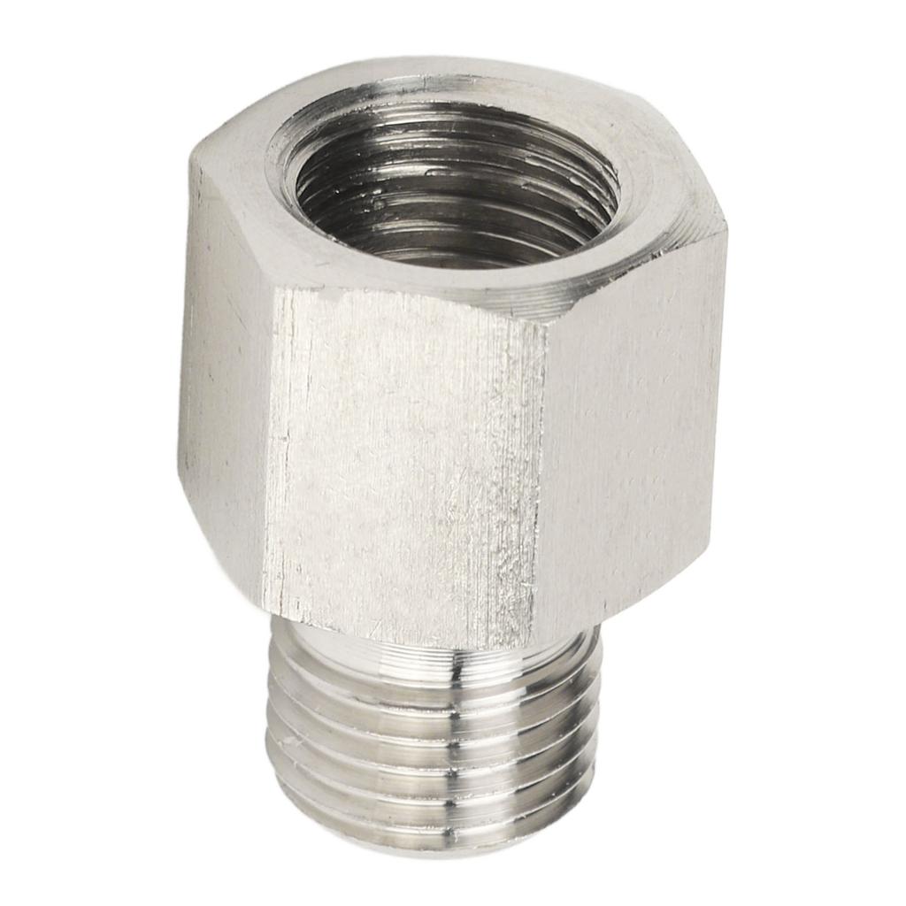 Pressure Gauge Sender Adapter Leakproof Stainless Steel 1 8in NPT Female to M10x1.0 Male Adapter with Gasket