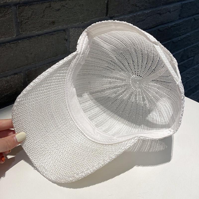 Summer Big Baseball Cap Children Hollow Breathable Visor Hat Rhinestone Cap