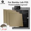 Für Bambu Lab P2S Bauplatte QR-Code Texturiertes PEI Bett Verdickt Doppelseitiges PEI Federstahlblech für Bambu Lab P2S Bauplatte