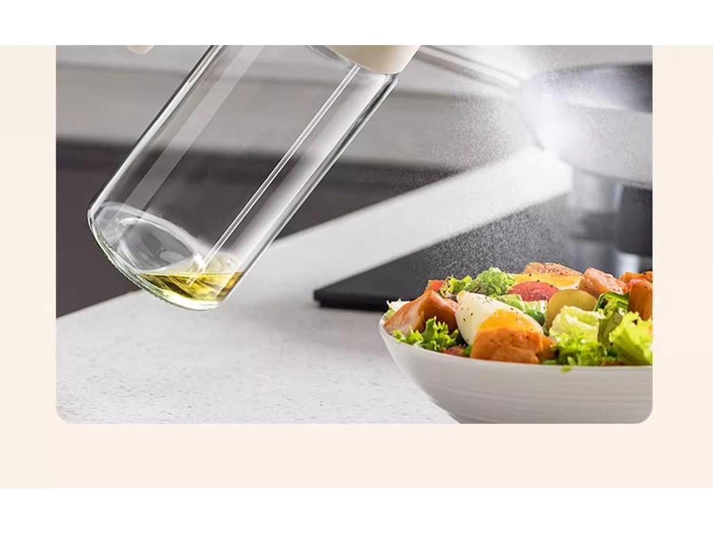 Multifunctional Glass Oil Sprayer & Pourer - Food-Grade, Leak-Proof Kitchen Bottle for Seasoning