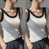 Women's Tank Top Summer New Patchwork Design Sense Base Shirt Sleeveless Inner Anti Slip Top