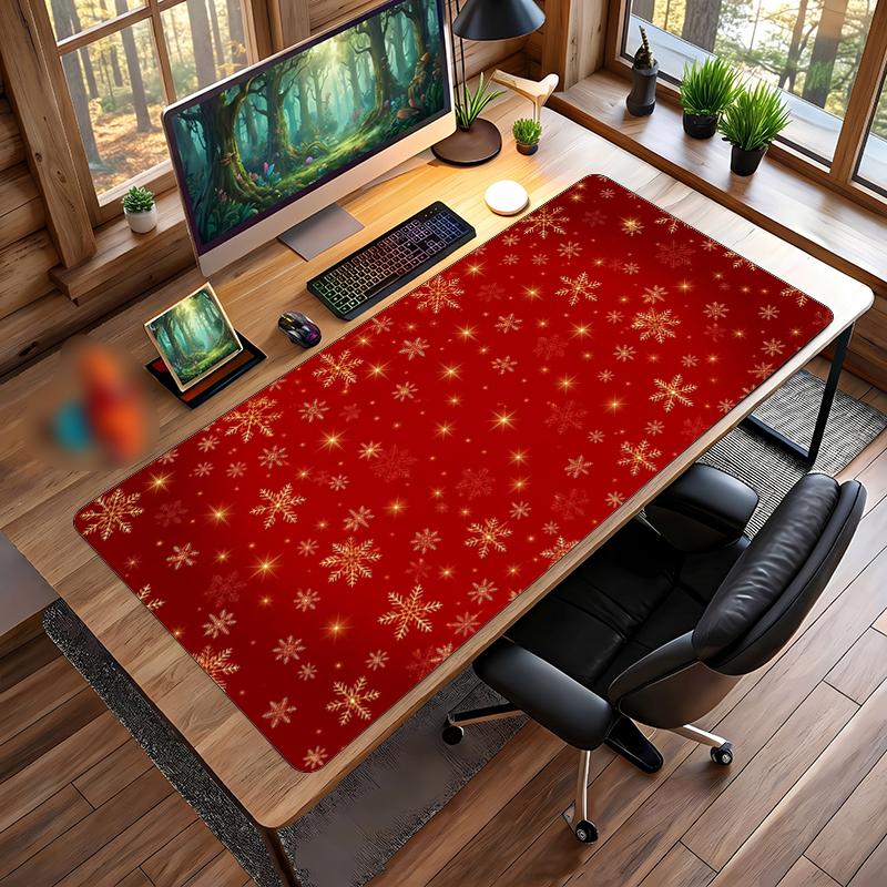 Christmas Printed Mouse Pad Non Slip Desk Mat For Office Gaming Home Use Holiday Gift