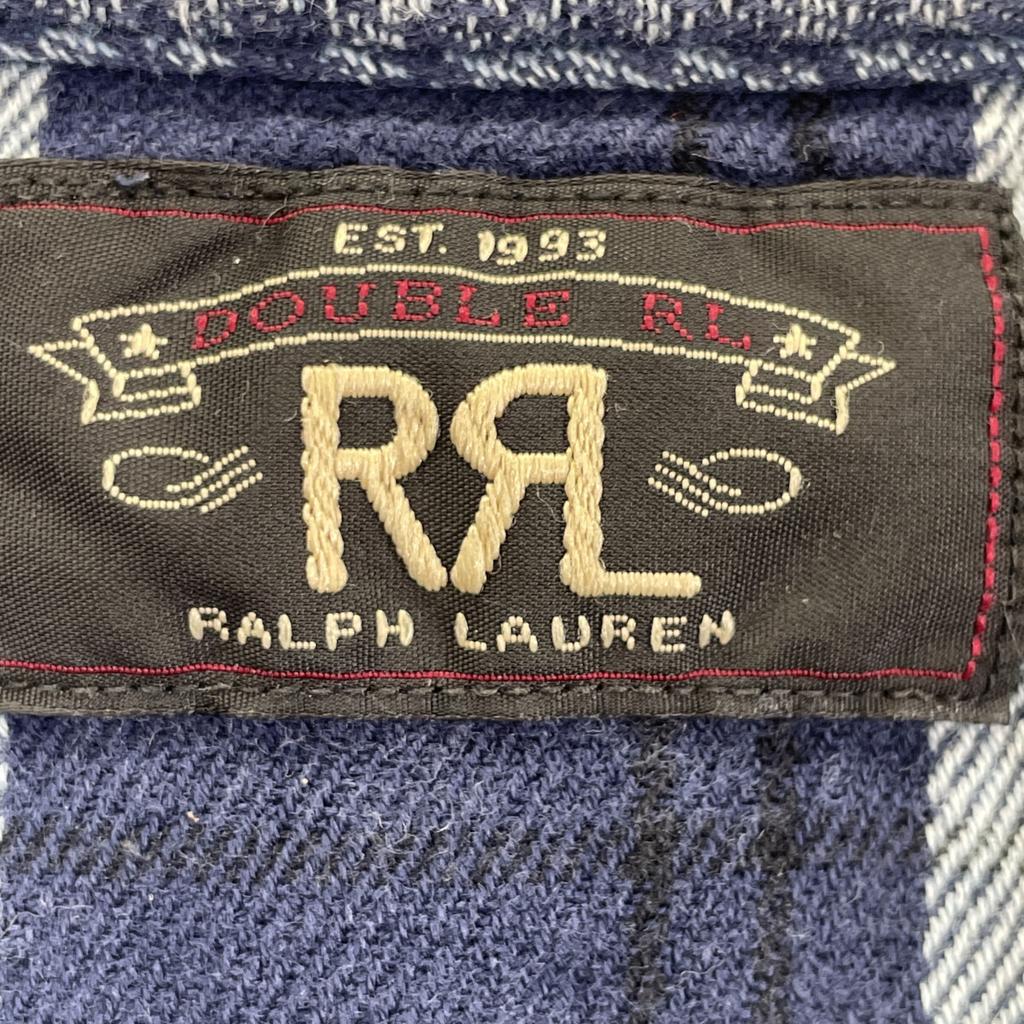 RRL Indigo Cotton Nordic Work Shirt tops M IndigoUsed