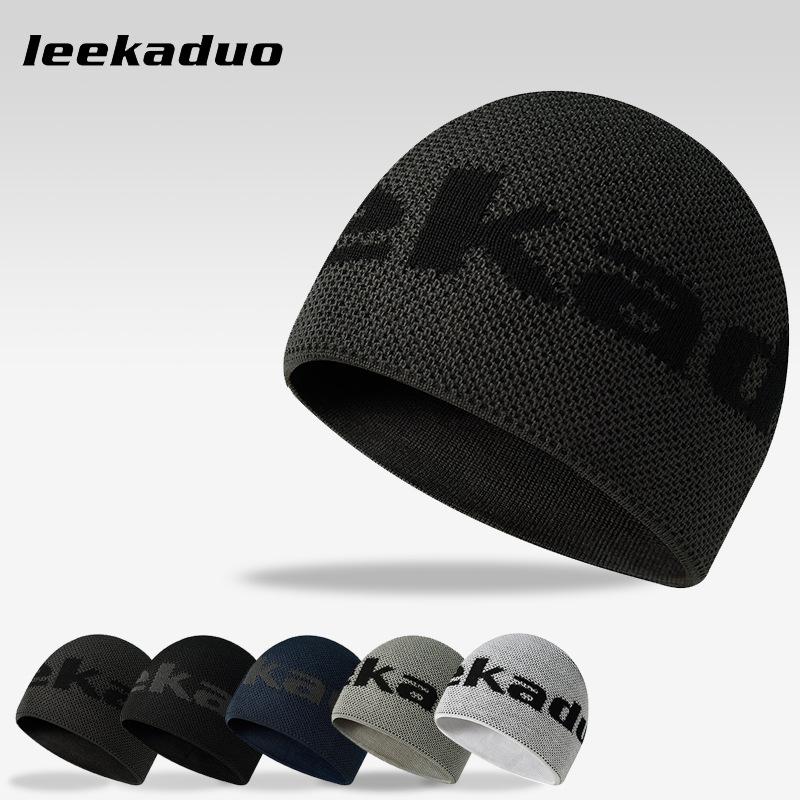 

New Knitted Hat Men s Letter Solid Color Casual Pullover Cold Hat Acrylic Woolen Hat Warm And Cold Resistant Headband Hat