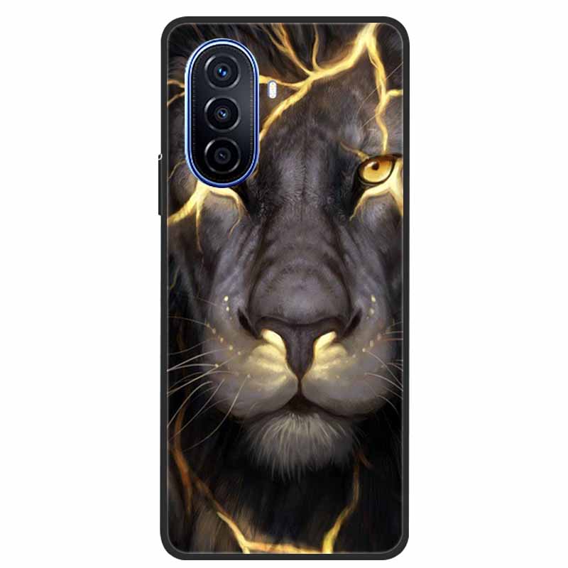 For Huawei Nova Y70 Plus Case Wolf Black Silicone Soft Phone Case For Huawei Nova Y70 Back Cover Case NovaY70 Y 70 Funda Coque
