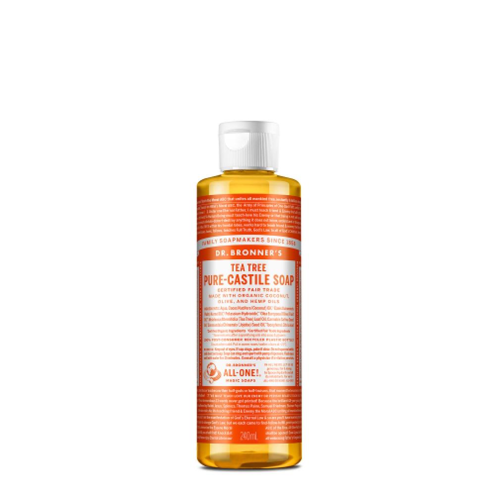 Dr.bronner S [face   Body cleanSer] Tea Tree Pure caStile Soap 240ml Tea tree 240ml