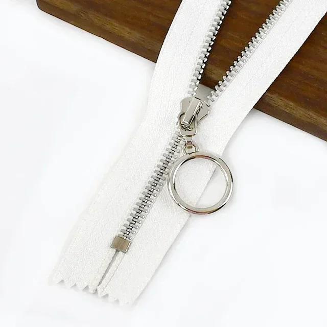5Pcs Meetee 3# 15-30cm Metal Zippers Bags Closed End Auto Lock Zipper for Clothes Repair Kit DIY Sewing Material Accessories