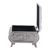 Vintage Style Rose Flower Carved Zinc Alloy Jewelry Box Case Jewellery Storage