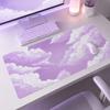 Tapis de Souris Nuages Fantastiques Mauves Gamer XL Personnalisé Grand Tapis de Souris XXL Antidérapant Tapis de Bureau Tapis de Table d'Ordinateur