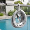 Pool Pole Hangers Poolside Hanger, with 3 Hook Configuration, Weather Resistant Telescoping Storage Rack Swimming Organizer, for Skimmer And