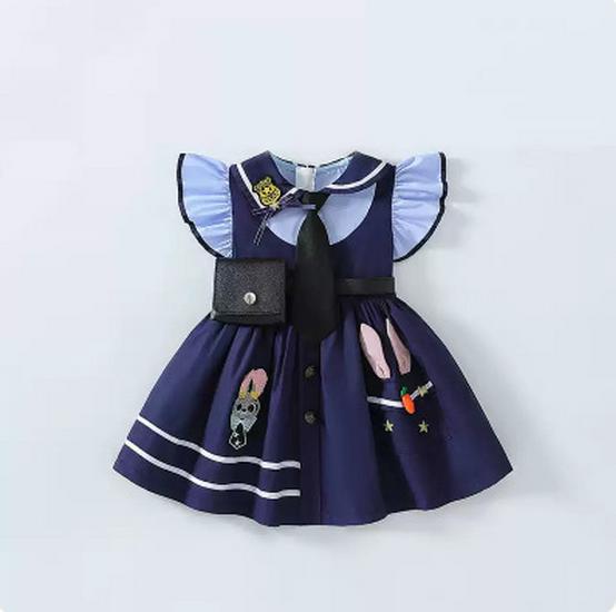 Girls  Summer 2026 Rabbit Police Lolita Princess Dress 100 cm