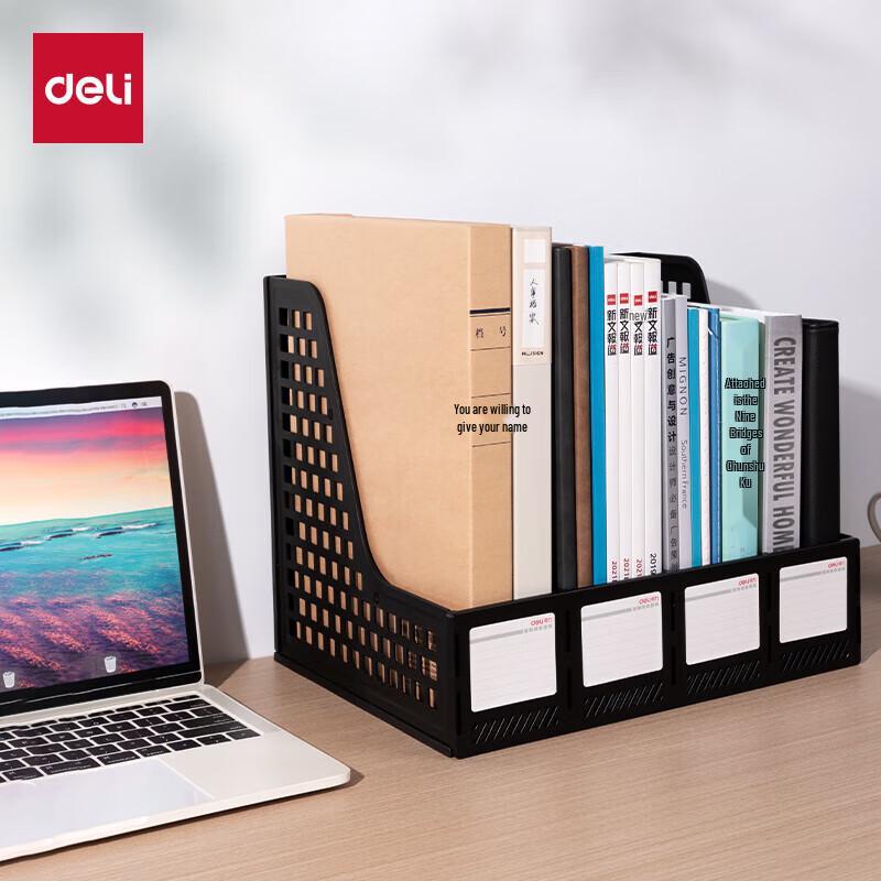 Deli 4-Compartment Desktop File Organizer