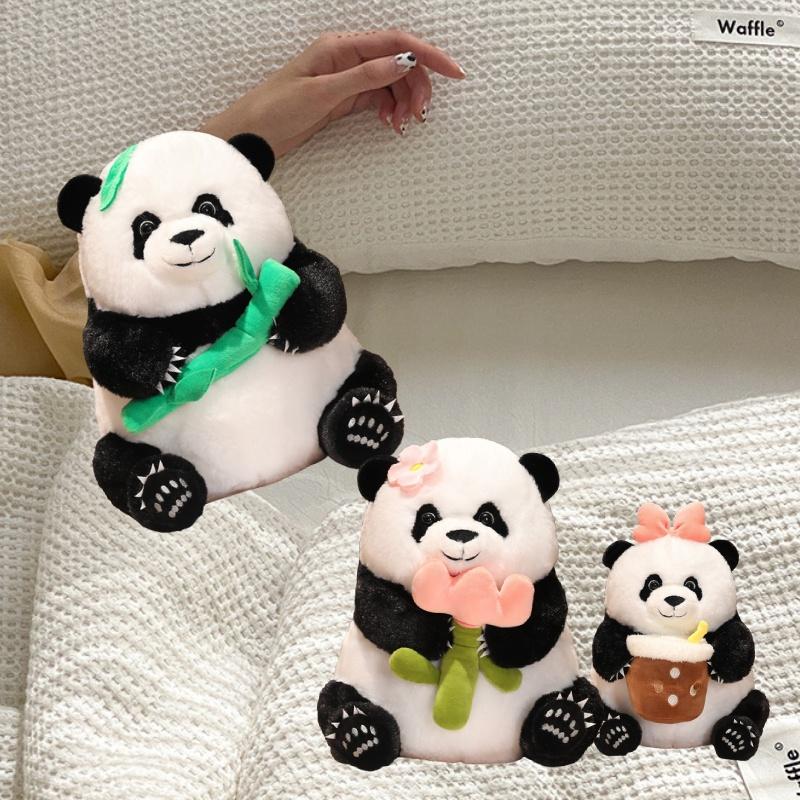 Adorable Panda Plush Toy Realistic And Soft Stuffed Animal For Kids And Adults Perfect Birthday Gift For Girlfriend