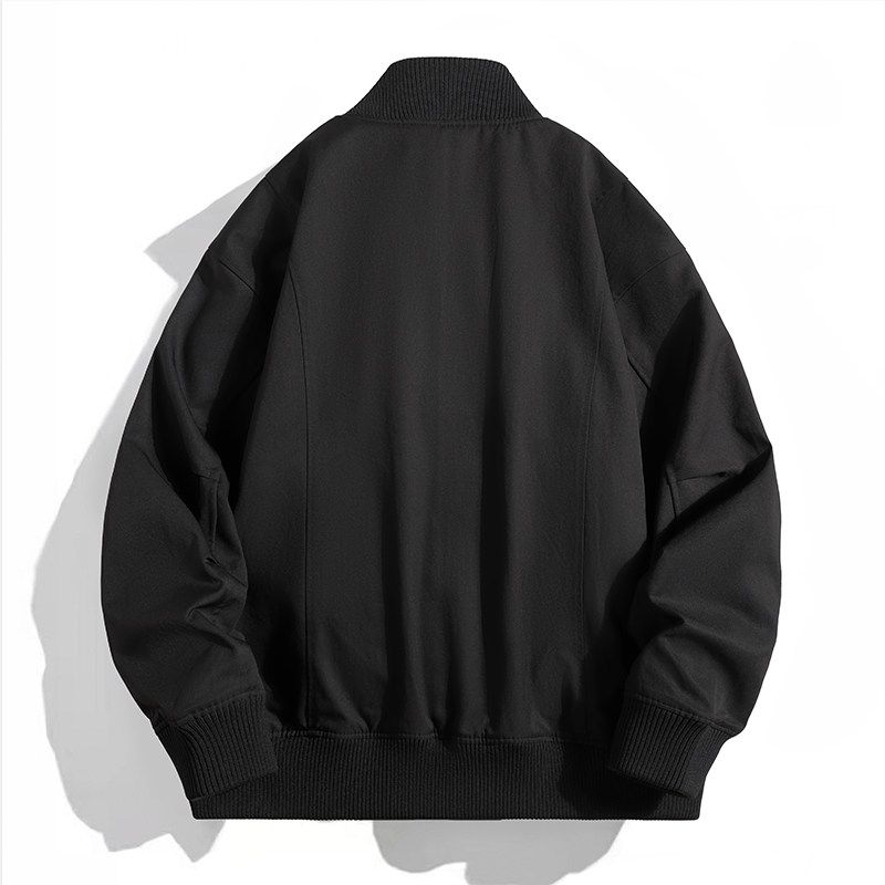 New Style Baseball Collar Jacket for Men, Spring and Autumn Trendy Versatile American Casual Flight Suit, Stand Collar Outerwear