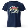 Men's I Am Not Lost Printed T-Shirt 100% Cotton Oversized Slogan Graphic Tees for Women Summer Tops Urban Streetwear