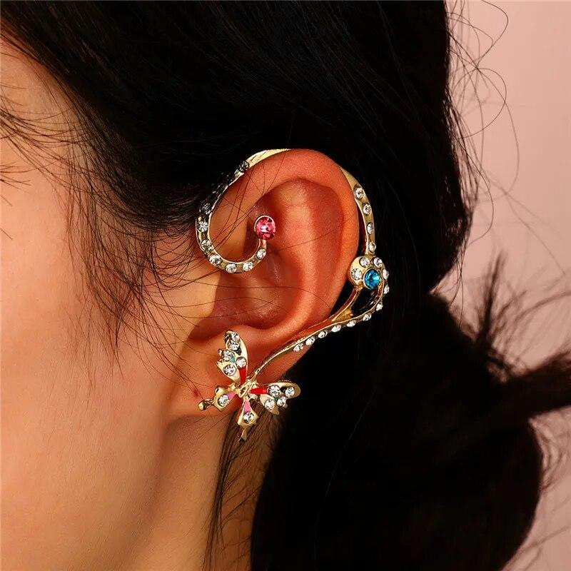 1PC Gothic Punk Claw Earring Ear Clip Ear Cuff For Women Men Hip-Hop Without Piercing Ears Clips Earring Jewelry Gifts