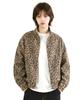 Qt8 Garments Lb Washed Leopard Harrington Jacket (Beige)