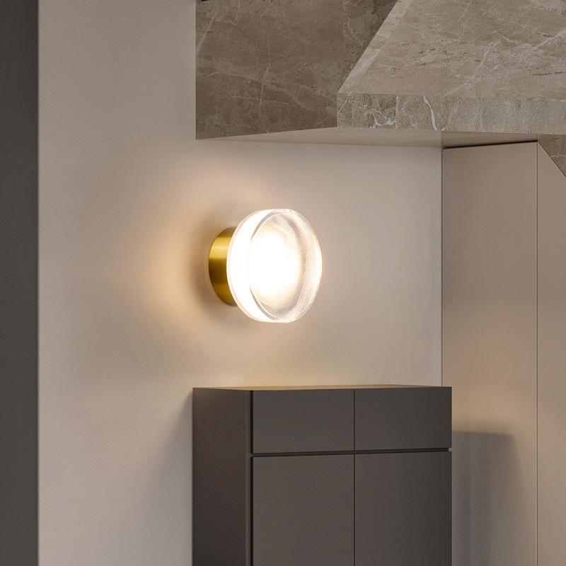 Modern Minimalist LED Crystal Wall Light for Bedroom & Hallway