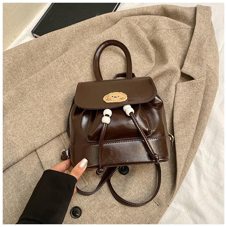 Korean Ins Retro Travel Backpack Women 2025 New Retro Fashion Backpack Niche High-end School Bag Tide